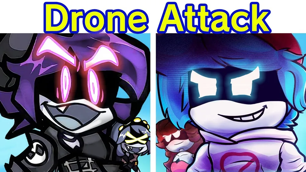Friday Night Funkin’ Murder Drones | FNF Web Attack VS Uzi